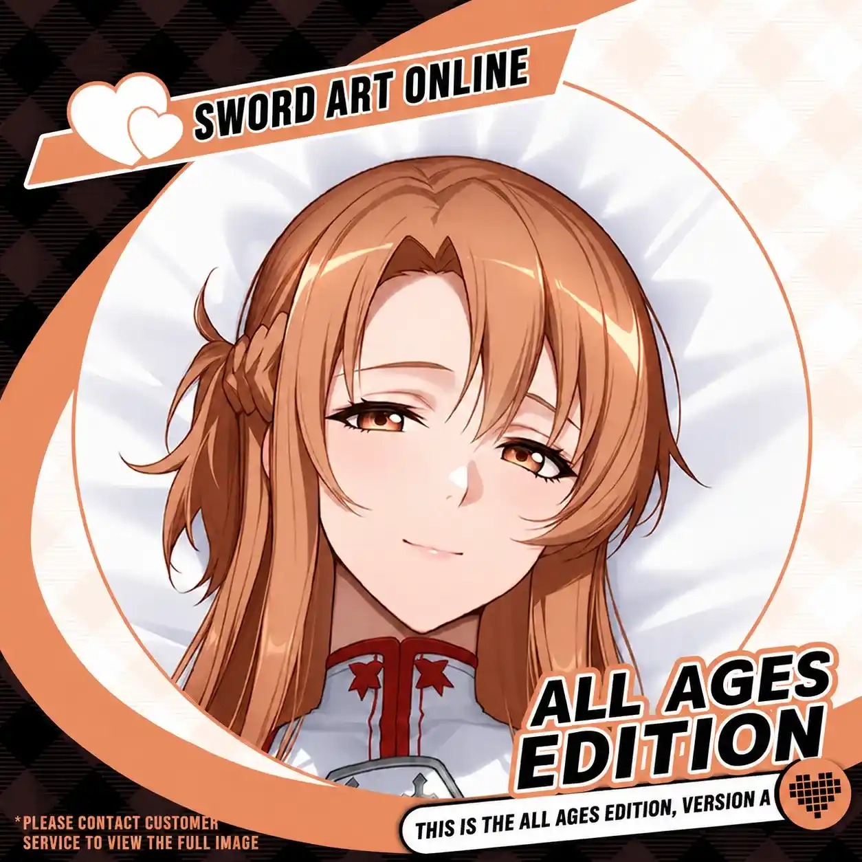 Dakimakura Anime Art Asuna Yuuki - Sword Art Online Pillow Cover Only Premium Version By Otaku Kingdom