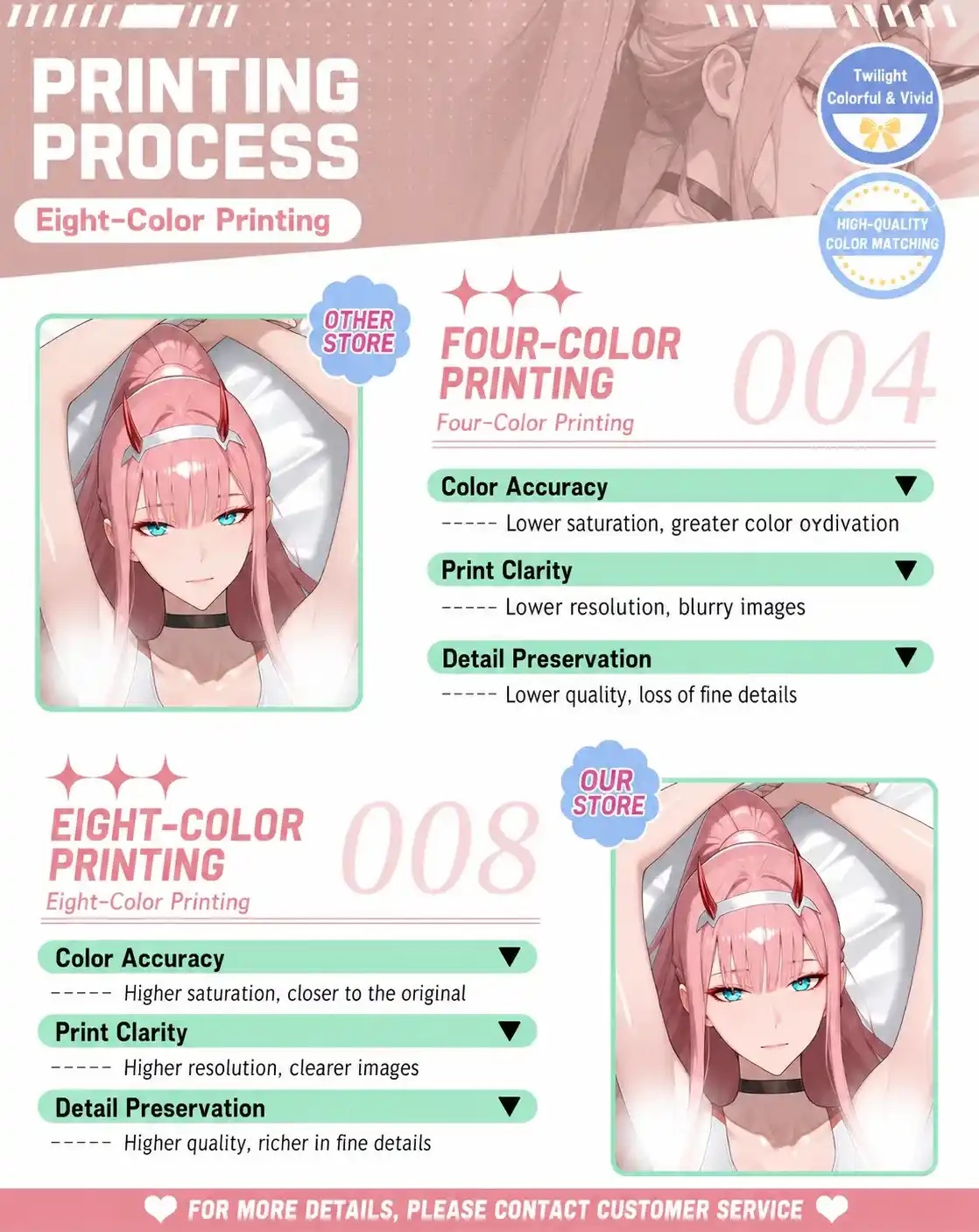 Dakimakura Anime Art Zero Two - Darling In The Franxx Pillow Cover Only Premium Version By Otaku Kingdom