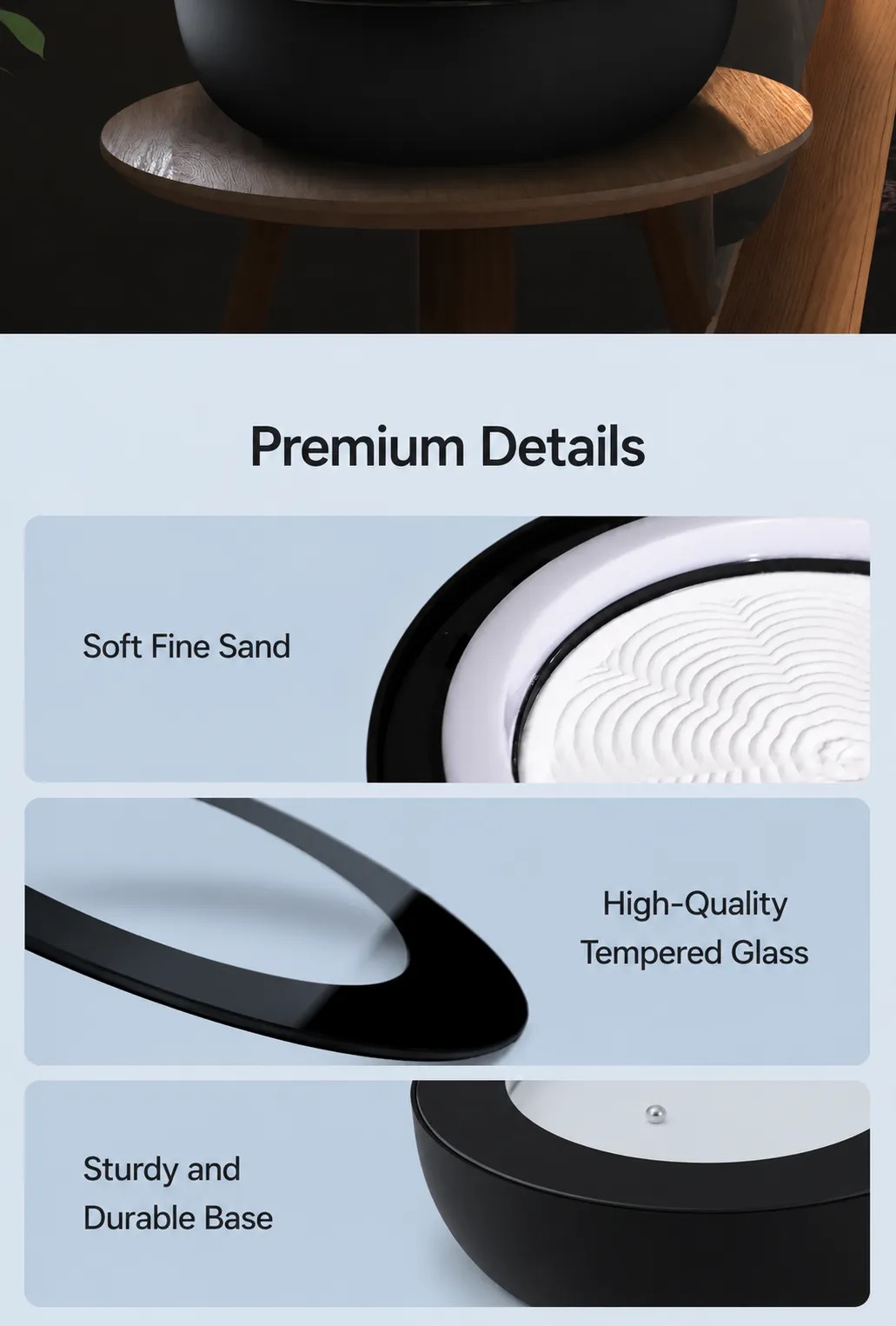 ZENFLOW™ Smart Dynamic Sand Art LED Lamp | Moving Sand Picture 3D | Kinetic Sandscape Bluetooth | Premium Desk Decoration