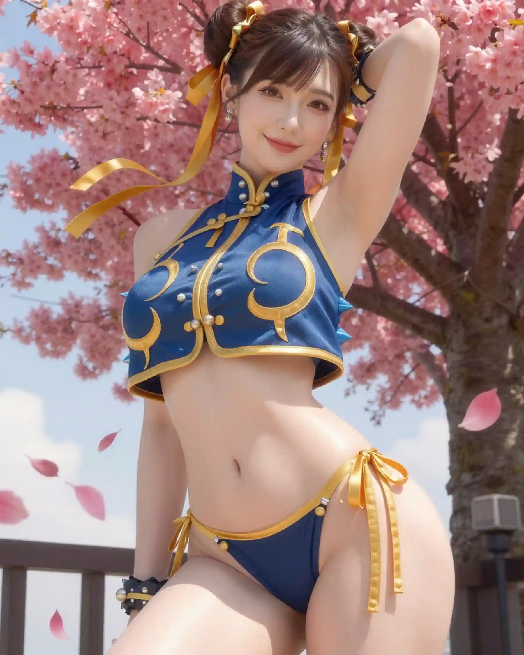 AI Cosplayer Chun-Li Street Fighter R18 NSFW Bundle - 135 Ultra HD Images + 8 Explicit Short Videos
