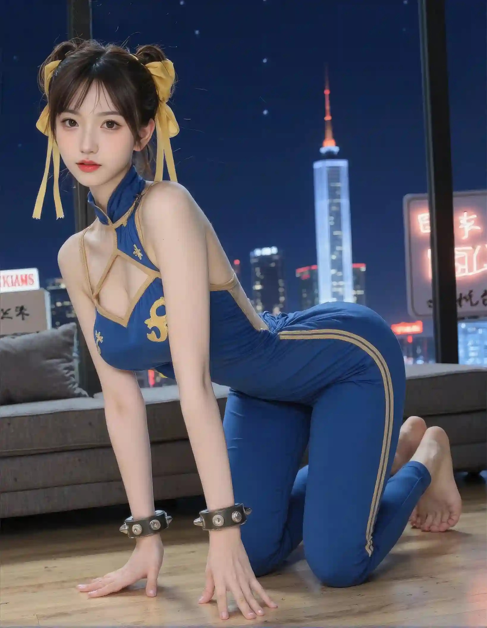 Chun-Li AI Cosplayer R18 Collection – 66 Uncensored Images + 5 Videos | Street Fighter Waifu Digital Download