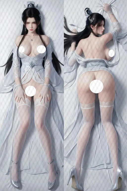 Image of Dakimakura 3D Art Lu Xueqi - Jade Dynasty / Zhu Xian (诛仙) Pillow Cover Only Premium Version By Otaku Kingdom