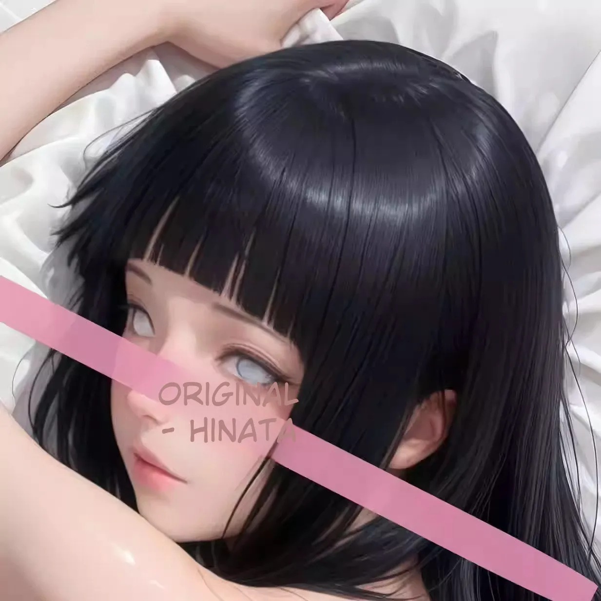 Dakimakura 3D Art Pillow Cover Only Hinata Hyuga - Naruto Shippuden By Otaku Kingdom