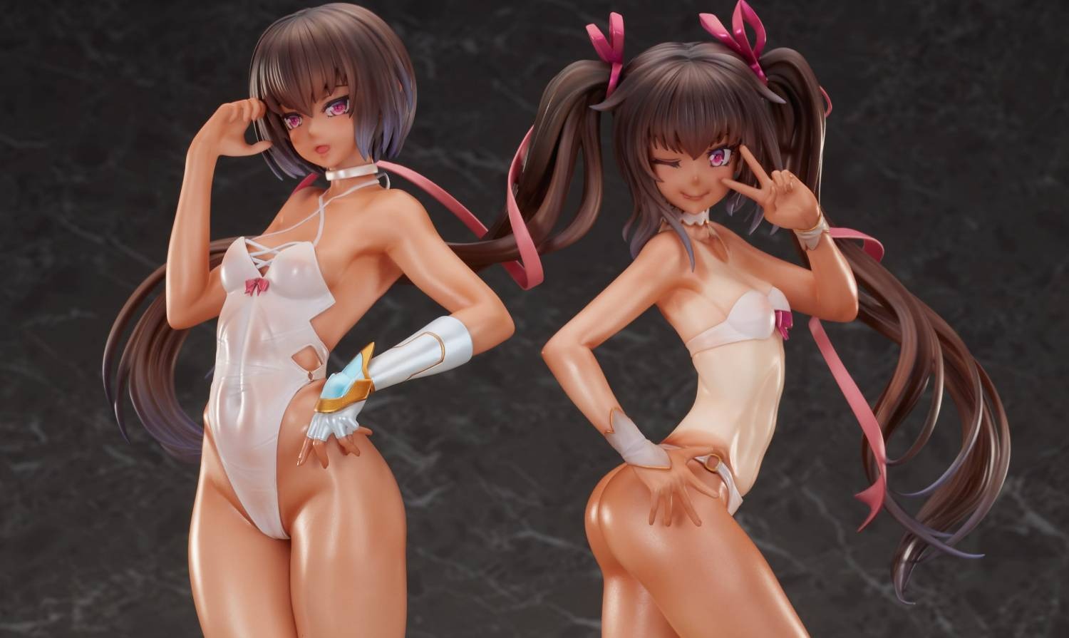 [Set of 2] Scaled Figure 1/6 Adult & Young Yukikaze - Swimsuit Ver. Taimanin RPGX By Magi Arts