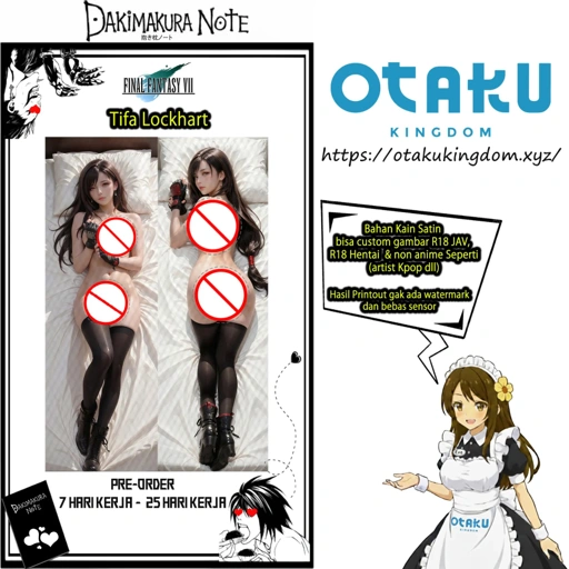 Image of Dakimakura 3D Art Tifa Lockhart R18 Yabai Ver. - Final Fantasy VII Pillow Cover Only Or + Pillow Core By Otaku Kingdom