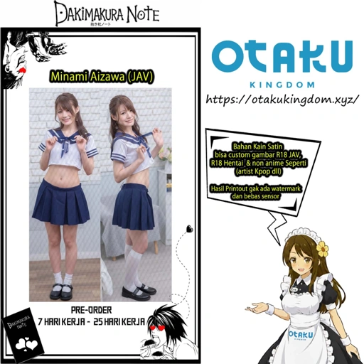 Image of Sarung Bantal Dakimakura 3D Art Minami Aizawa Ver. - JAV Artist Pillow Cover Only Or + Pillow Core By Otaku Kingdom