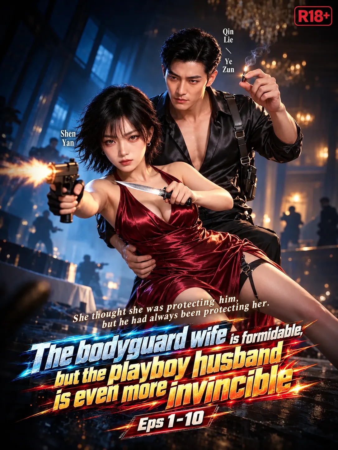 The bodyguard wife is formidable, but the playboy husband is even more invincible (Eps 1-10) - 21 Min Fully Uncensored AI R18 Video With English Subtitle (AIAV-307)