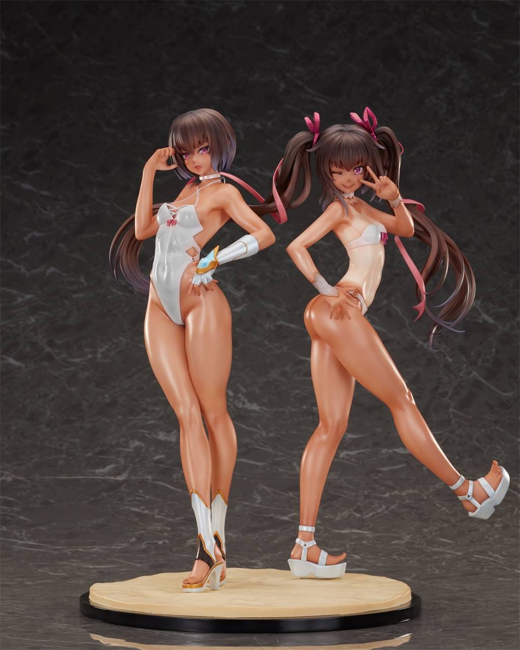 [Set of 2] Scaled Figure 1/6 Adult & Young Yukikaze - Swimsuit Ver. Taimanin RPGX By Magi Arts