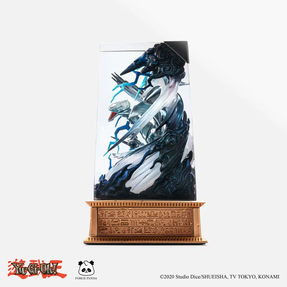 Blue-Eyes White Dragon 3D Crystal Diorama Led Lamp Figure - Yugioh Design By Forge Panda X Dwarf Factory
