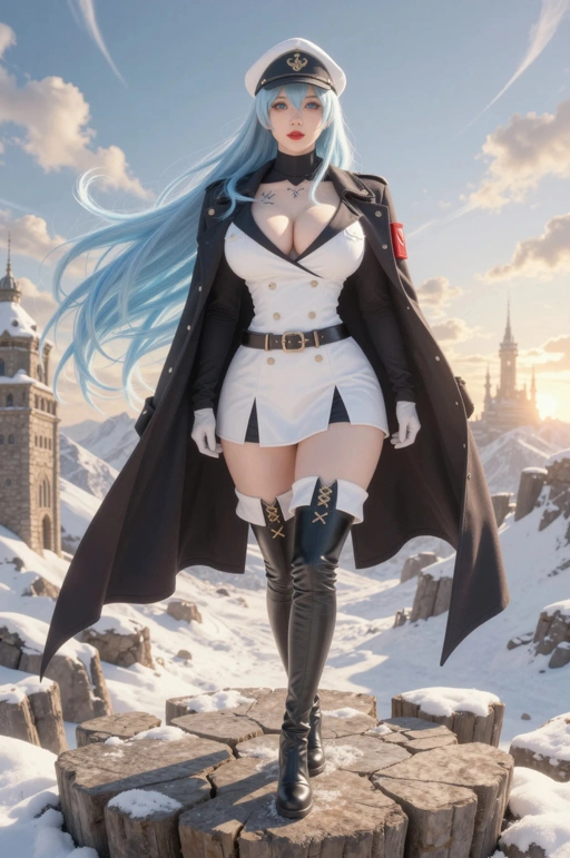 Image of Esdeath (Akame Ga Kill) Realistic AI Cosplay Bundle - 123 Uncensored High-Res Images & 6 Videos