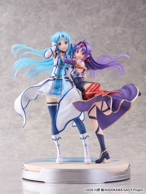 [Set of 2] Shibuya Scramble Scaled Figure 1/7 Yuuki & Asuna - Ending Ver. Sword Art Online By eStream