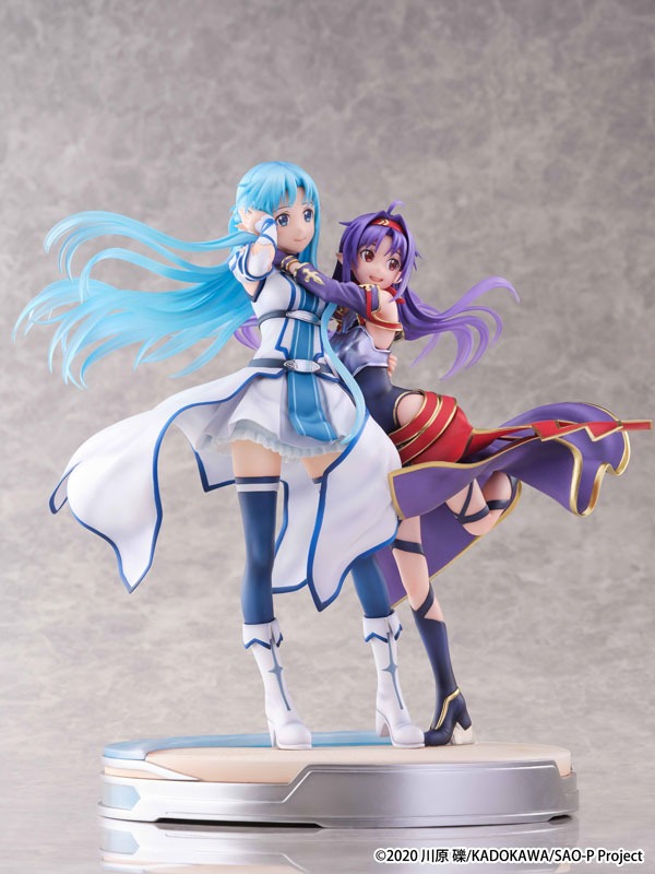 [Set of 2] Shibuya Scramble Scaled Figure 1/7 Yuuki & Asuna - Ending Ver. Sword Art Online By eStream