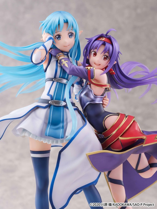 [Set of 2] Shibuya Scramble Scaled Figure 1/7 Yuuki & Asuna - Ending Ver. Sword Art Online By eStream