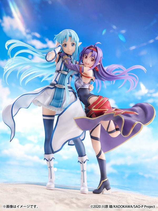 [Set of 2] Shibuya Scramble Scaled Figure 1/7 Yuuki & Asuna - Ending Ver. Sword Art Online By eStream