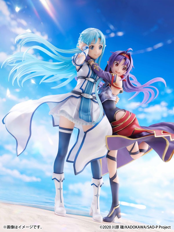 [Set of 2] Shibuya Scramble Scaled Figure 1/7 Yuuki & Asuna - Ending Ver. Sword Art Online By eStream