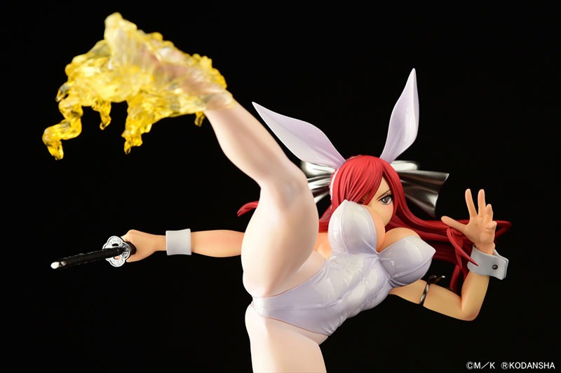 Scaled Figure 1/6 Erza Scarlet - High Kick White Bunny Ver. Fairy Tail By OrcaToys