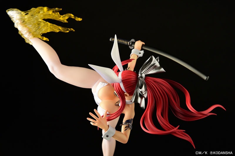 Scaled Figure 1/6 Erza Scarlet - High Kick White Bunny Ver. Fairy Tail By OrcaToys