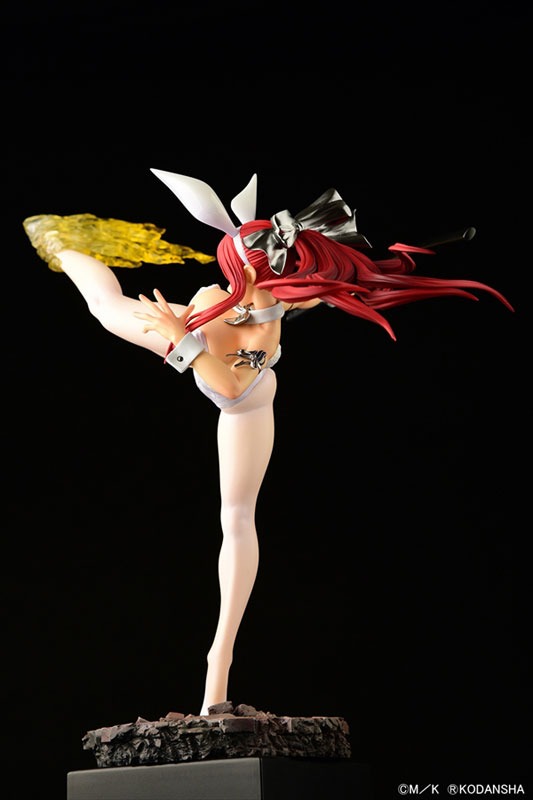 Scaled Figure 1/6 Erza Scarlet - High Kick White Bunny Ver. Fairy Tail By OrcaToys