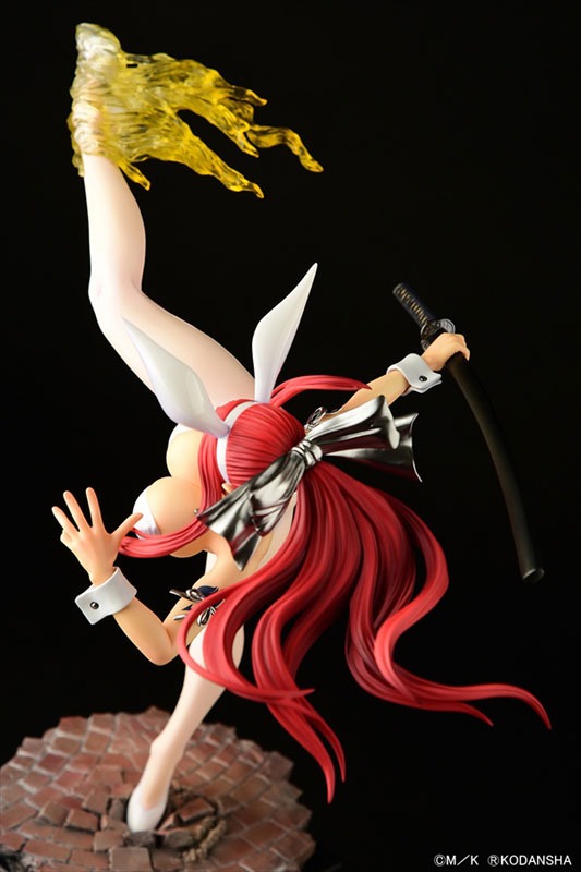 Scaled Figure 1/6 Erza Scarlet - High Kick White Bunny Ver. Fairy Tail By OrcaToys