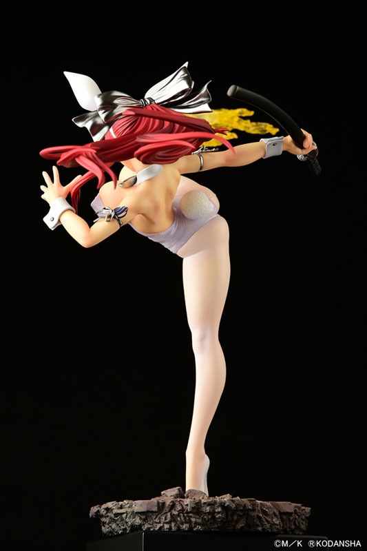 Scaled Figure 1/6 Erza Scarlet - High Kick White Bunny Ver. Fairy Tail By OrcaToys