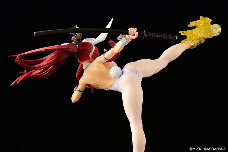 Scaled Figure 1/6 Erza Scarlet - High Kick White Bunny Ver. Fairy Tail By OrcaToys