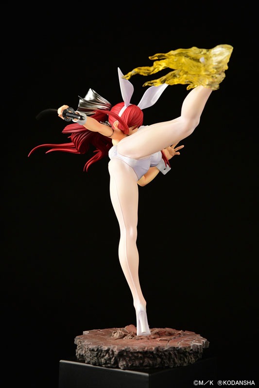 Scaled Figure 1/6 Erza Scarlet - High Kick White Bunny Ver. Fairy Tail By OrcaToys