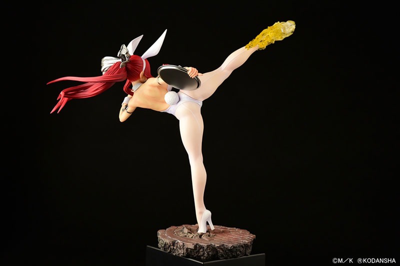 Scaled Figure 1/6 Erza Scarlet - High Kick White Bunny Ver. Fairy Tail By OrcaToys