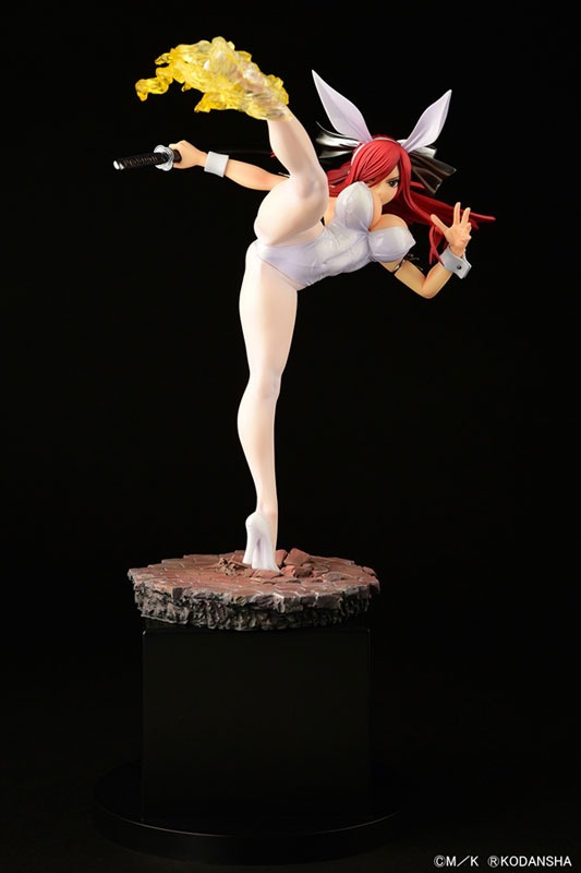 Scaled Figure 1/6 Erza Scarlet - High Kick White Bunny Ver. Fairy Tail By OrcaToys