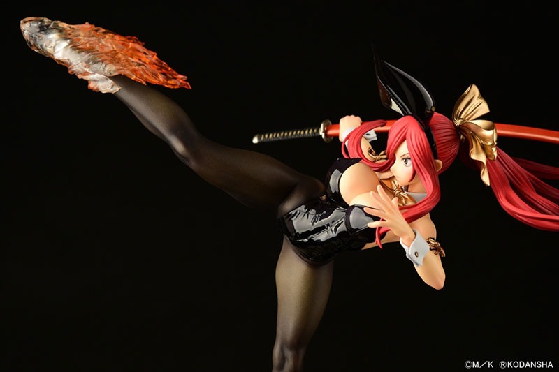 Scaled Figure 1/6 Erza Scarlet - High Kick Black Bunny Ver. Fairy Tail By OrcaToys
