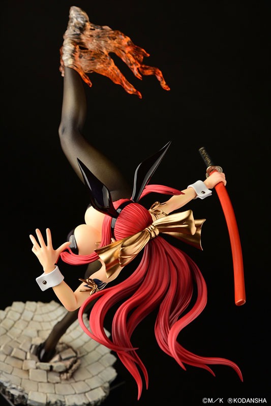 Scaled Figure 1/6 Erza Scarlet - High Kick Black Bunny Ver. Fairy Tail By OrcaToys