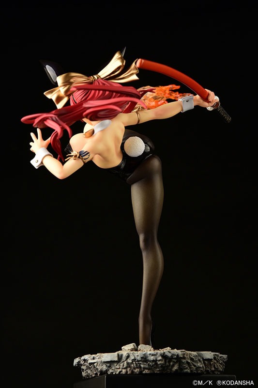 Scaled Figure 1/6 Erza Scarlet - High Kick Black Bunny Ver. Fairy Tail By OrcaToys
