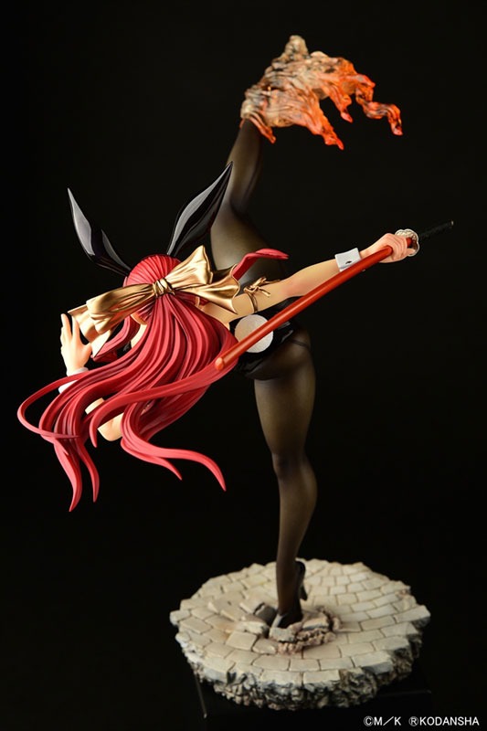 Scaled Figure 1/6 Erza Scarlet - High Kick Black Bunny Ver. Fairy Tail By OrcaToys