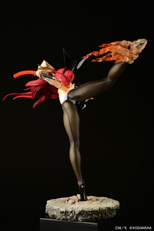 Scaled Figure 1/6 Erza Scarlet - High Kick Black Bunny Ver. Fairy Tail By OrcaToys