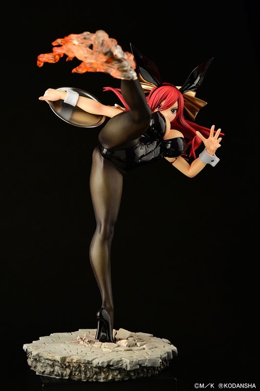 Scaled Figure 1/6 Erza Scarlet - High Kick Black Bunny Ver. Fairy Tail By OrcaToys