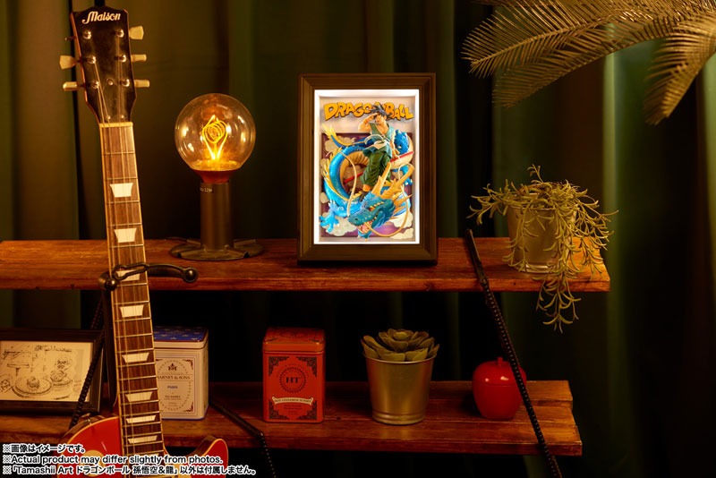 Dragon Ball Songoku & Shenron / Shenlong 3D Frame Tamashii Art By Bandai Spirits