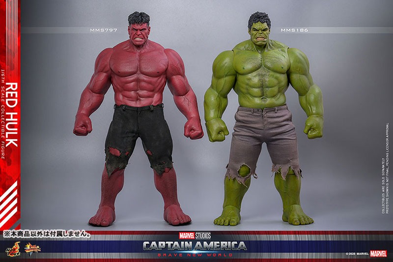 1/6 Action Figure Red Hulk - Movie Masterpiece "Captain America : Brave New World" By Hot Toys