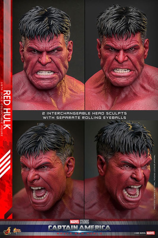 1/6 Action Figure Red Hulk - Movie Masterpiece "Captain America : Brave New World" By Hot Toys