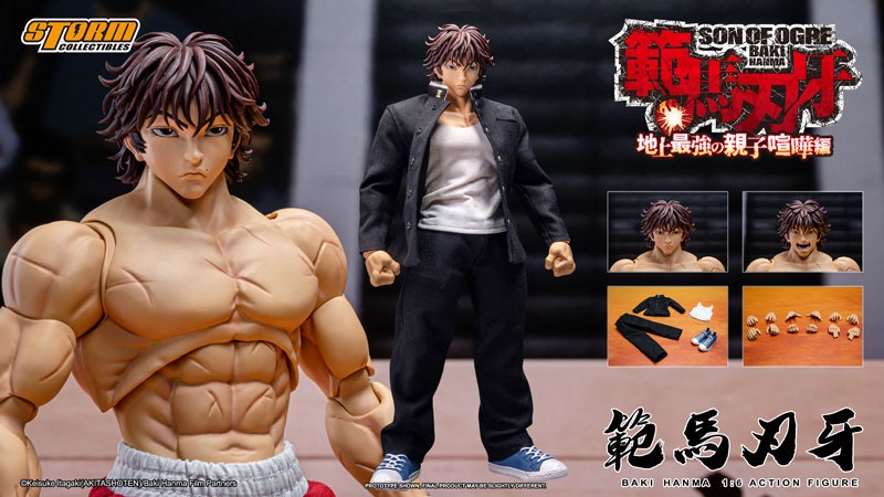 Action Figure 1/6 Baki Hanma Son of Ogre The Strongest Father-son Fight on Earth Ver. By Storm Collectibles