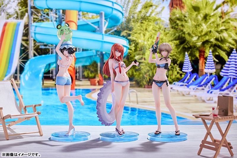 [With Bonus] [Set of 3] Scaled Figure 1/7 Makise Kurisu, Shiina Mayuri & Amane Suzuha - Swimsuit Ver. Steins;Gate By Solarain