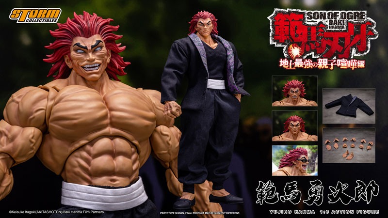 Action Figure 1/6 Yujiro Hanma The Strongest Father-son Fight on Earth - Baki Hanma By Storm Collectibles
