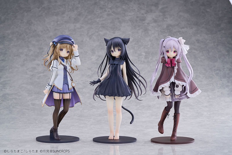[Set of 3] Scaled Figure 1/7 Noir, Neri, and Karuha - Hoshizora Tetsudou to Shiro no Tabi Illustration by Shiratama By Sundrops