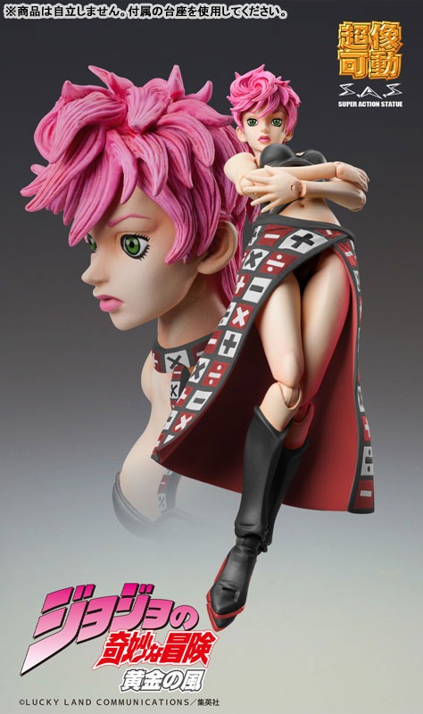 Super Action Statue Figure Trish Una - BLACK Ver. JoJo's Bizarre Adventure Part 5 By Medicos Entertainment