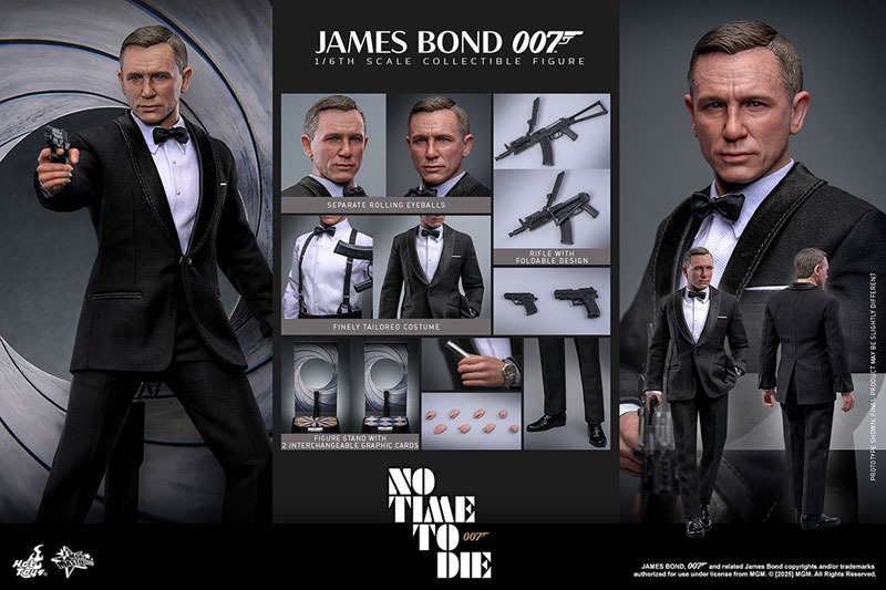 Action Figure 1/6 James Bond / Daniel Craig - Movie Masterpiece "007 / No Time to Die" Ver. By Hot Toys