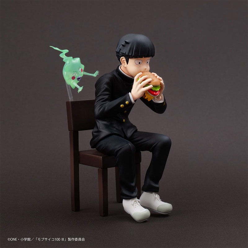 Scaled Figure Kageyama Shigeo & Dimple - Mob Psycho 100 III x Bunbougu Cafe 2022 (13cm) By Union Creative