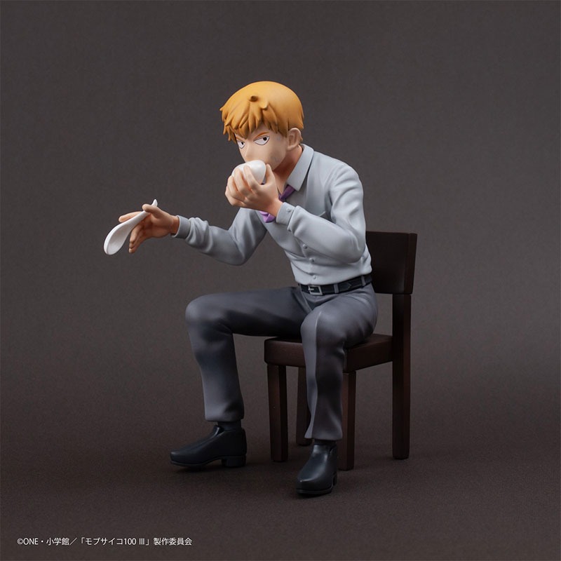 Scaled Figure Reigen Arataka - Mob Psycho 100 III x Bunbougu Cafe 2022 (13,5cm) By Union Creative