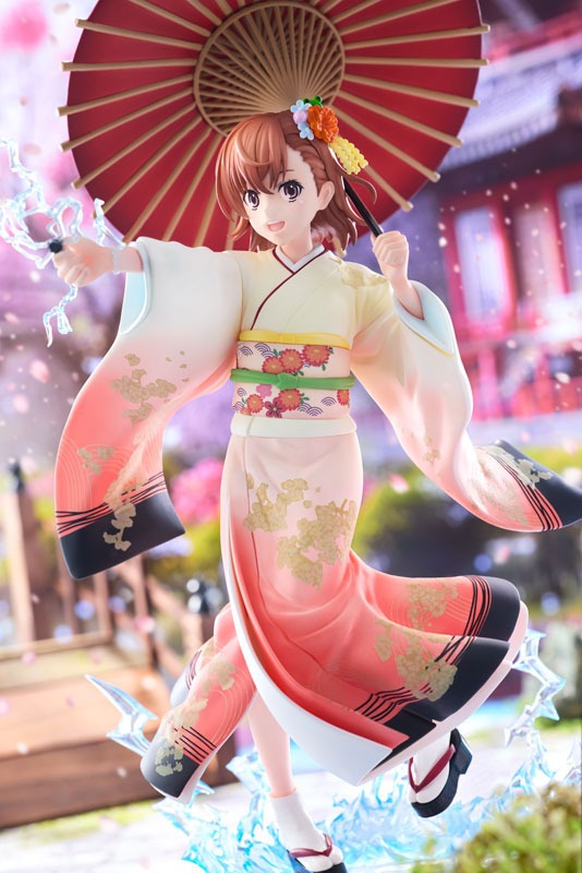 Scaled Figure 1/7 Misaka Mikoto - Furisode Kimono Ver. Toaru Kagaku no Railgun By KADOKAWA