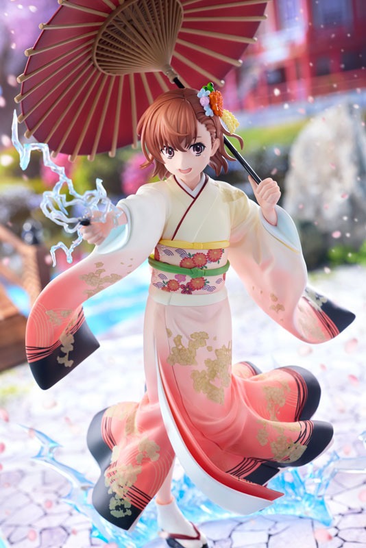 Scaled Figure 1/7 Misaka Mikoto - Furisode Kimono Ver. Toaru Kagaku no Railgun By KADOKAWA