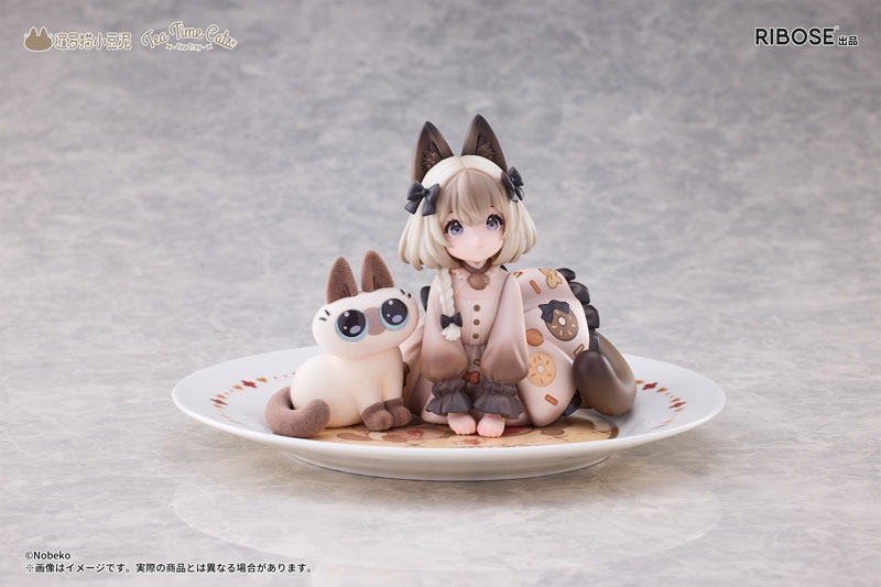 Deformed Figure DLC Series Azuki-san - Tea Time Cats x Siamese By RIBOSE