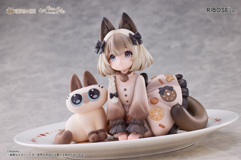 Deformed Figure DLC Series Azuki-san - Tea Time Cats x Siamese By RIBOSE