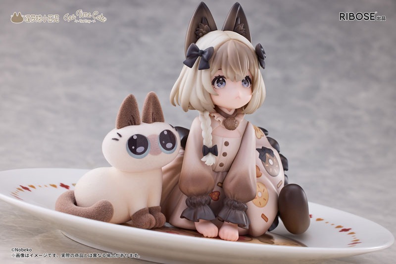 Deformed Figure DLC Series Azuki-san - Tea Time Cats x Siamese By RIBOSE